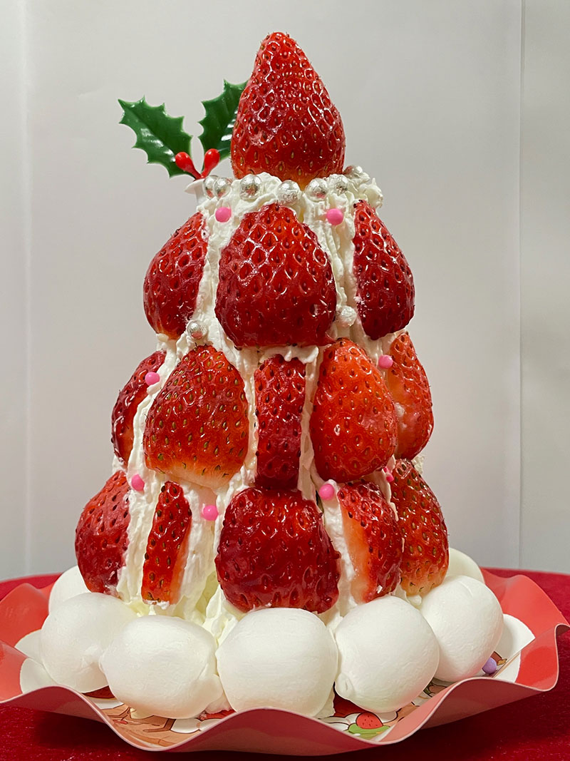 苺のクリスマスツリーを作ろう!
