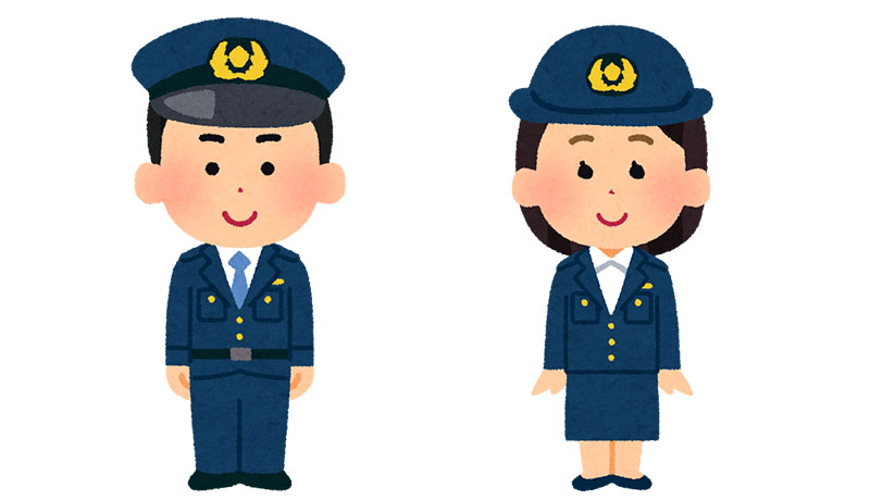 「警察官なりきり記念撮影」！
