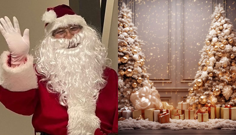 ほぼ本物 サンタさんがやって来る！<br><span>～ 一緒に写真を撮ってブーツお菓子をもらおう ～</span>